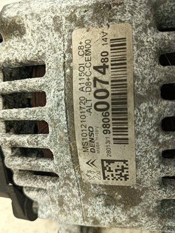 PEUGEOT 9806007480 Alternador  comprar en Albacete