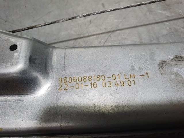 PEUGEOT 9806088180 Mecanismo de elevalunas de la puerta delantera izquierda  disponible Lugo