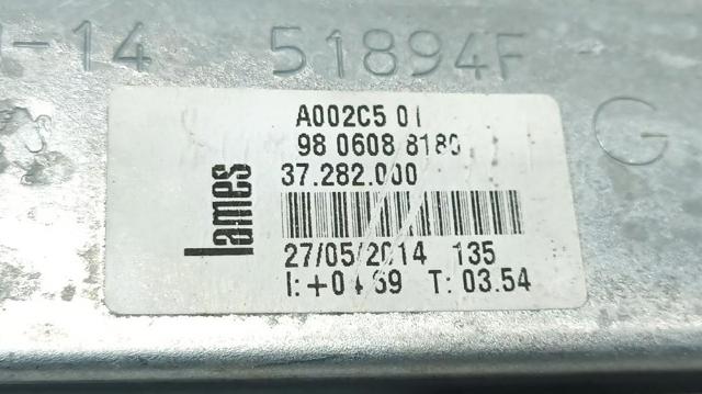 PEUGEOT 9806088180 Mecanismo de elevalunas delantero izquierdo  en stock Terrassa