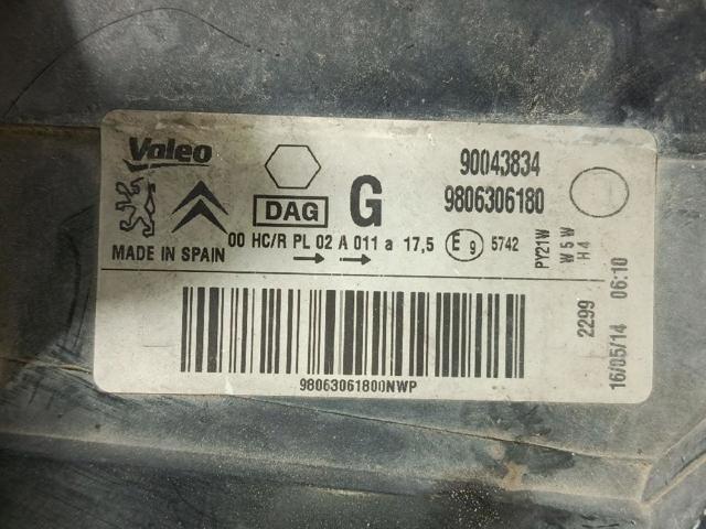 PEUGEOT 9806306180 Faro izquierdo  comprar en Albacete