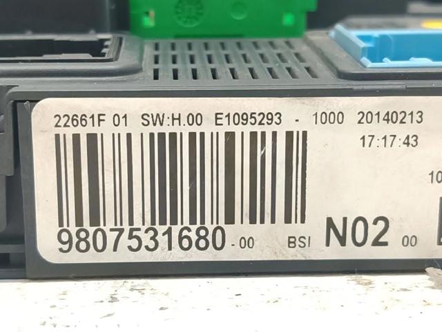 Caja de fusibles Peugeot 208 CA, CC