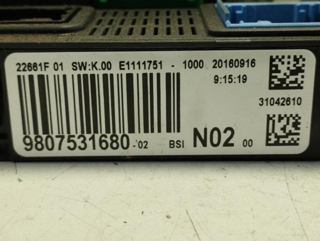 Caja de fusibles Peugeot 208 CA, CC