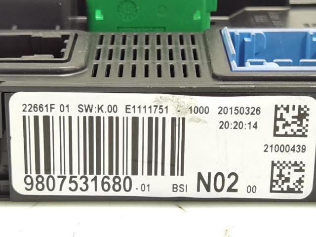 Caja de fusibles Peugeot 208 CA, CC