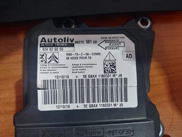 PEUGEOT 9807568180 Módulo de control de airbag comprar Pamplona