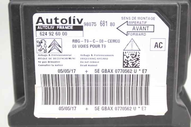 9807568180 Módulo de control de airbag  disponible Burgos