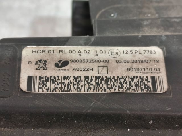 PEUGEOT 9808572580 Faro derecho  disponible Valladolid