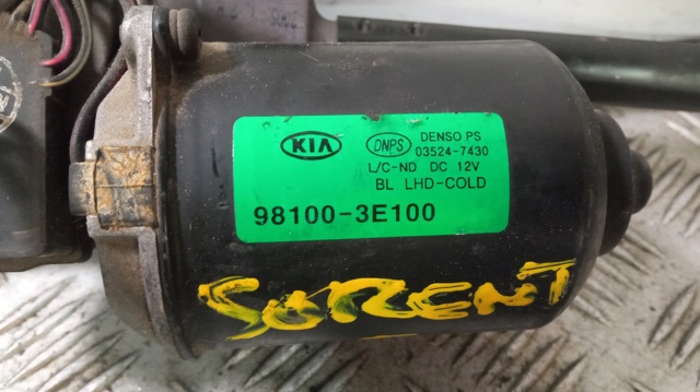 Motor del limpiaparabrisas 981003E100 HYUNDAI