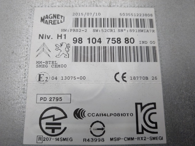 PEUGEOT 9810475880  disponible Lugo