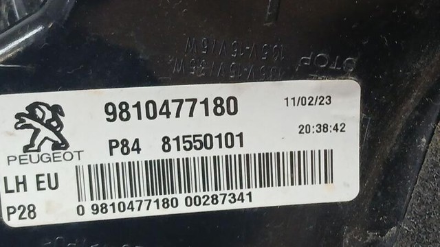 9810477180 Piloto trasero exterior izquierdo  en stock Castellón