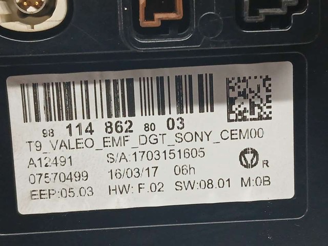 PEUGEOT 9811486280 Pantalla  en stock Valencia