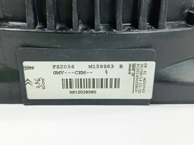 9812028580 Difusor del radiador de refrigeración con motor y hélice  comprar en Pontevedra