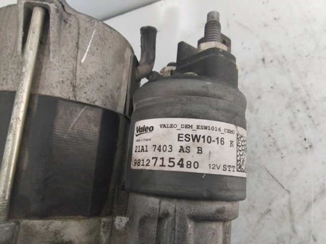 9812715480 PEUGEOT Motor de arranque comprar Bilbao
