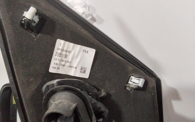 98155884XT PEUGEOT Espejo de retrovisor izquierdo  en stock Gandía