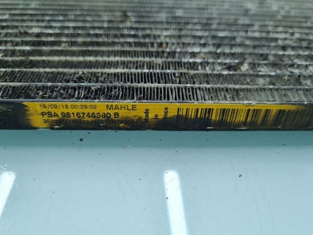 PEUGEOT 9816746580 Condensador aire acondicionado  en stock Valencia