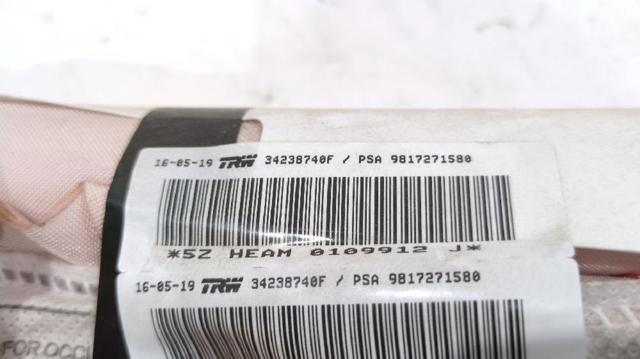 9817271580 PEUGEOT Airbag de cortina lateral izquierda  en stock Gandía