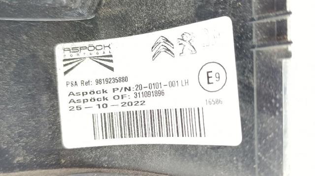 9819235880 PEUGEOT Piloto trasero izquierdo  en stock Gandía