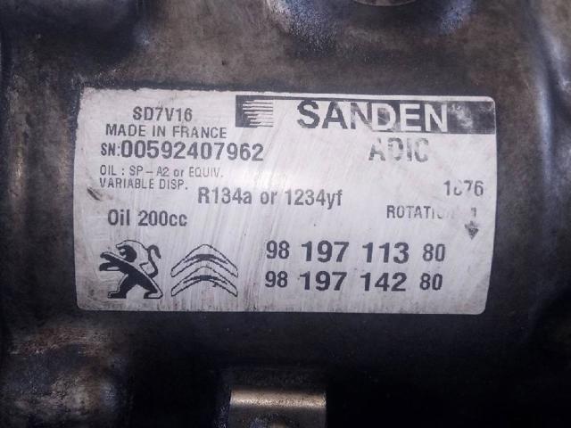 PEUGEOT 9819711380 Compresor de aire acondicionado  comprar en Murcia