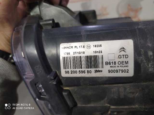 9820059680 PEUGEOT Faro izquierdo  disponible Alicante