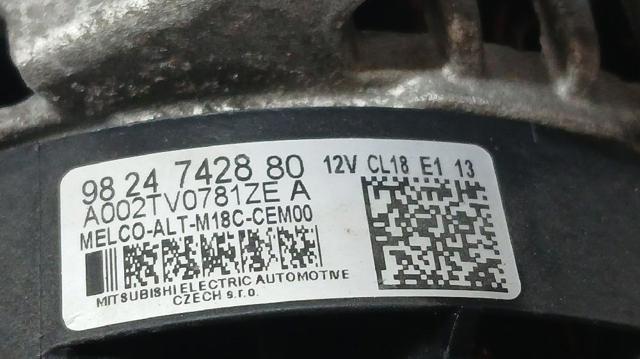 OPEL 9824742880 Alternador  en stock Salamanca