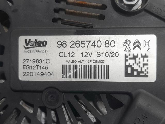 PEUGEOT 9826574080 Alternador  disponible Valladolid
