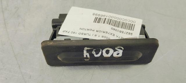 PEUGEOT 9827560380 Botón de accionamiento del cierre de la tapa del maletero (puerta trasera 3/5)  en stock Salamanca