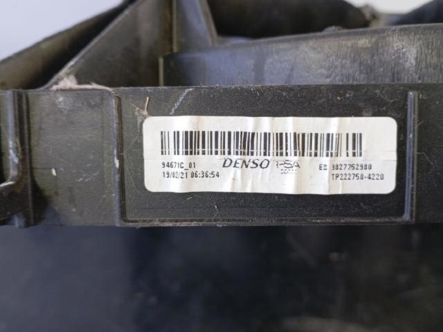 9827752980 OPEL Difusor del radiador de refrigeración con motor y hélice  comprar en Oviedo