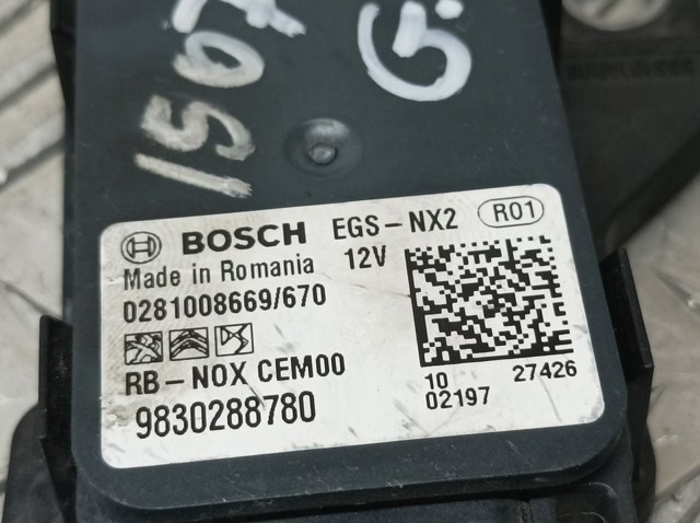 9830288780 PEUGEOT Sensor de óxidos de nitrógeno NOx trasero comprar Bilbao