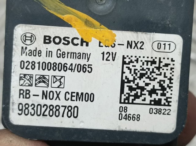 9830288780 PEUGEOT Sensor de óxidos de nitrógeno NOx trasero  disponible Alicante