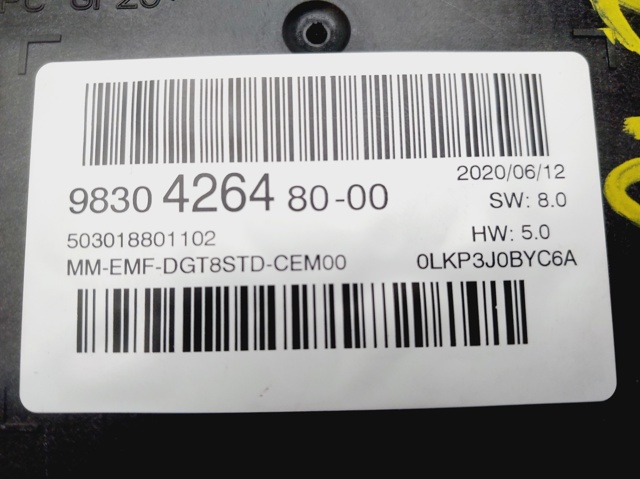 PEUGEOT 9830426480 Pantalla multifunción  disponible Valladolid