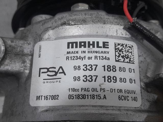 PEUGEOT 9833718880 Compresor de aire acondicionado comprar Barcelona