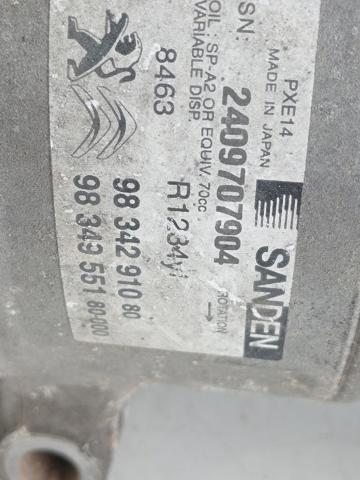 9834291080 PEUGEOT Compresor de aire acondicionado  en stock Córdoba
