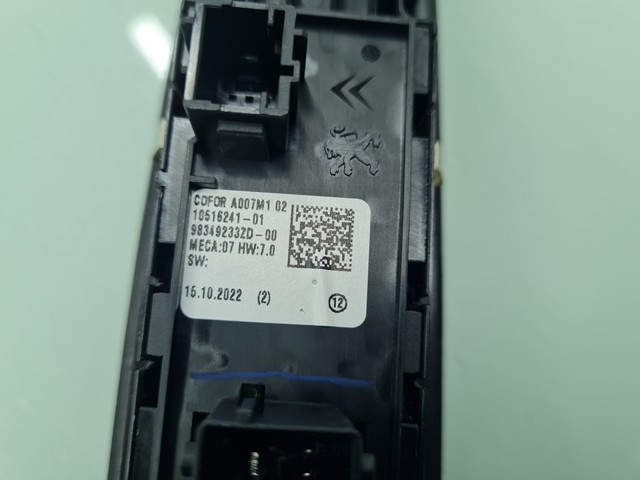 98349233ZD Interruptor de elevalunas delantera izquierda  en stock Castellón