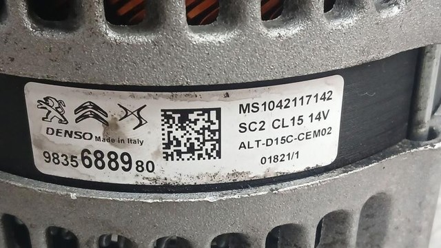 OPEL 9835688980 Alternador comprar Tarragona