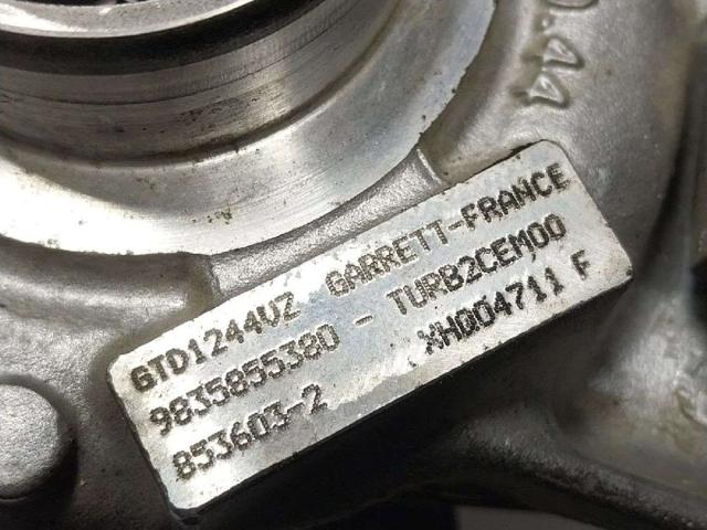 9835855380 PEUGEOT Turbocompresor  disponible Vigo