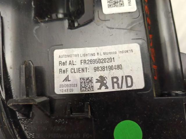 9838190480 Piloto trasero exterior derecho comprar Sevilla
