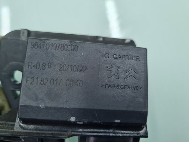 PEUGEOT 9847019780 Resistencia de calefacción  en stock Salamanca