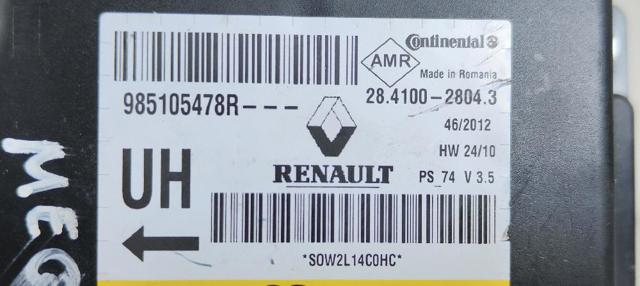 985105478R Módulo de control de airbag  en stock Castellón