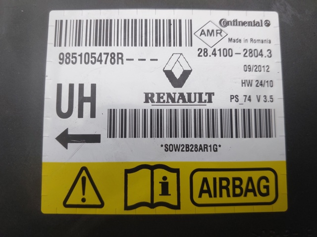 985105478R Módulo de control de airbag  comprar en Reus