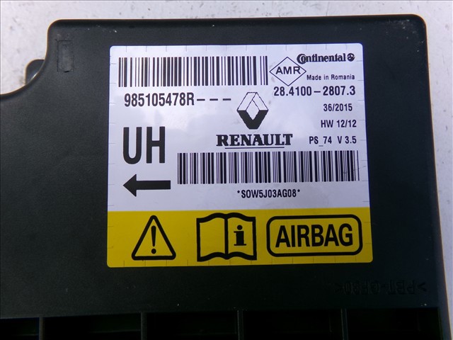 985105478R Módulo de control de airbag  en stock Castellón