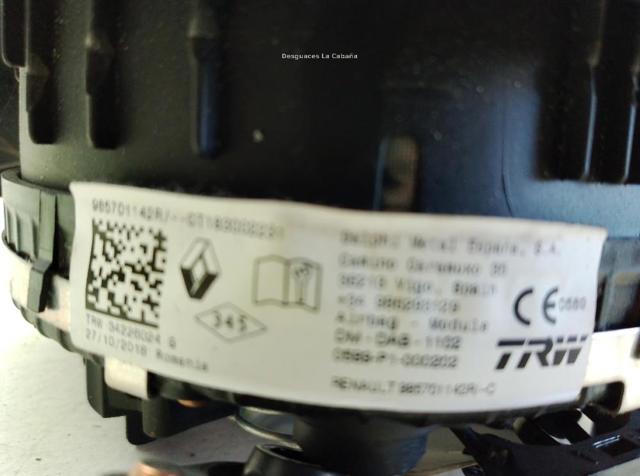 985701142R RENAULT Airbag de volante  en stock Córdoba