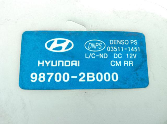 HYUNDAI 987002B000 Motor del limpiaparabrisas trasero  disponible España