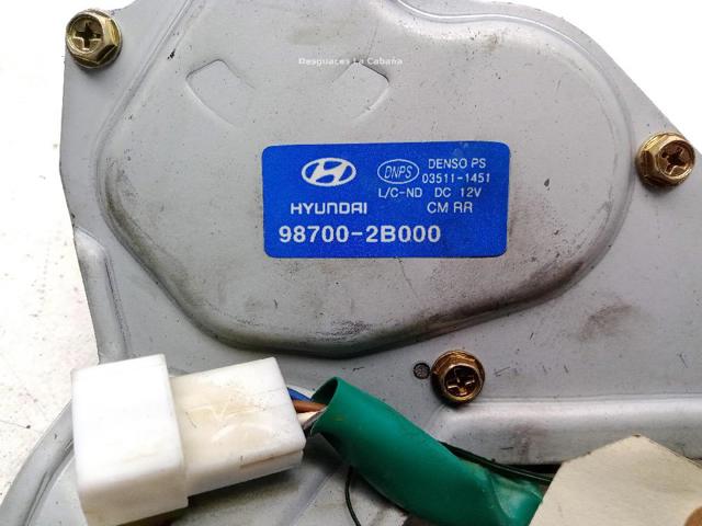 987002B000 HYUNDAI Motor limpiaparabrisas, trasera comprar Madrid