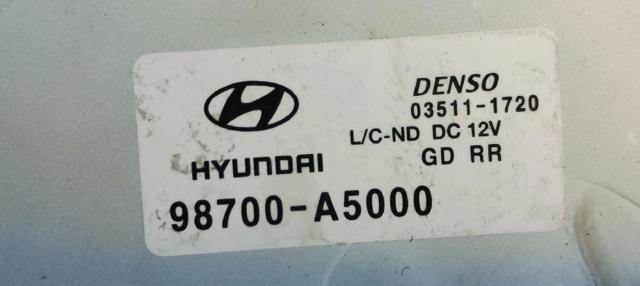98700A5000 Motor del limpiaparabrisas trasero  disponible Málaga