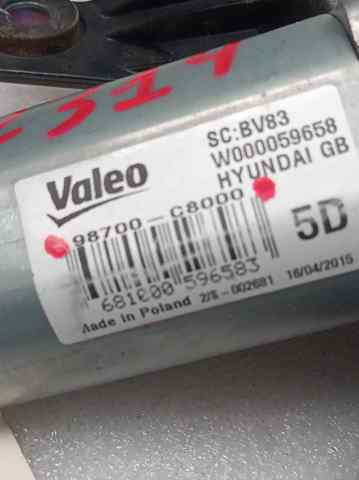 HYUNDAI 98700C8000 Motor limpiaparabrisas, trasera  en stock Terrassa