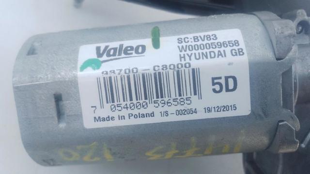 HYUNDAI 98700C8000 Motor limpiaparabrisas, trasera  en stock Salamanca