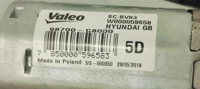 HYUNDAI 98700C8000 Motor limpiaparabrisas, trasera  en stock Terrassa