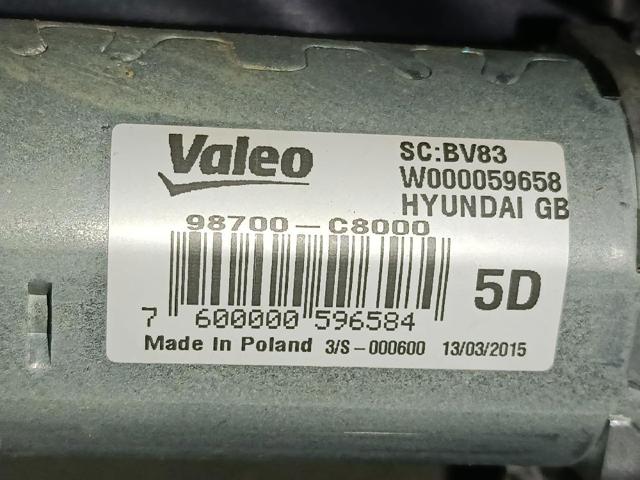 HYUNDAI 98700C8000 Motor del limpiaparabrisas trasero  comprar en Ponferrada