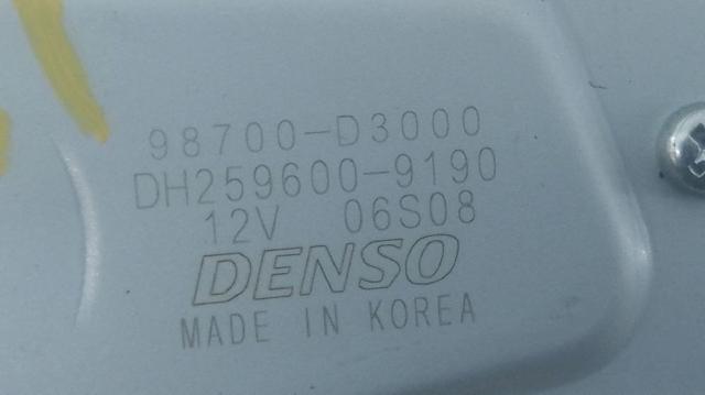 98700D3000 HYUNDAI Motor del limpiaparabrisas trasero  disponible Ourense