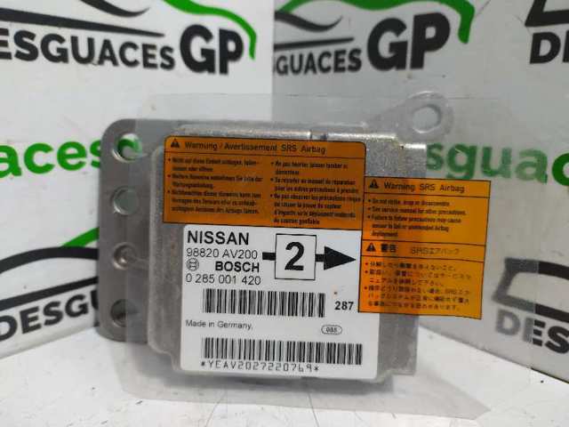 98820AV200 Módulo de control de airbag  en stock Granada
