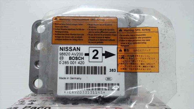 Centralita airbag para nissan primera hatchback 1.9 dci qg18de 98820AV200
